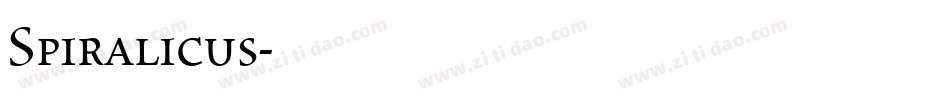 Spiralicus字体转换