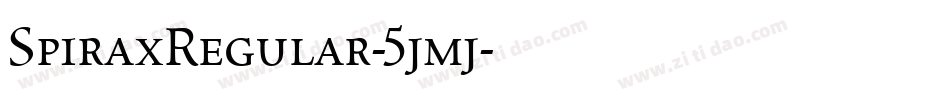 SpiraxRegular-5jmj字体转换