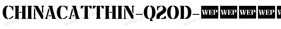 ChinacatThin-q2od字体转换