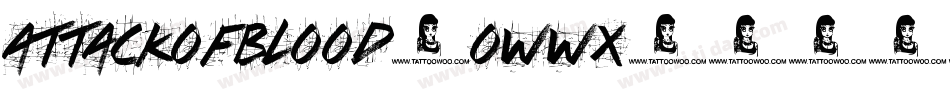 AttackOfBlood-0wWX字体转换