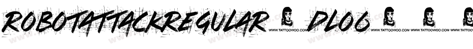 RobotAttackRegular-dl06字体转换