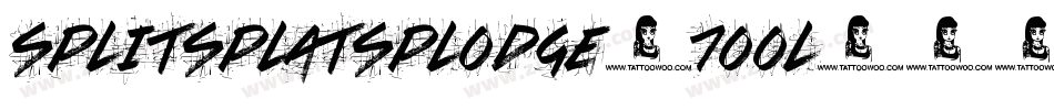 SplitSplatSplodge-7ool字体转换