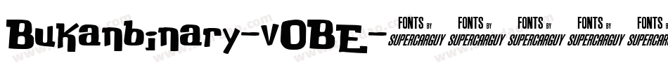 Bukanbinary-vOBE字体转换
