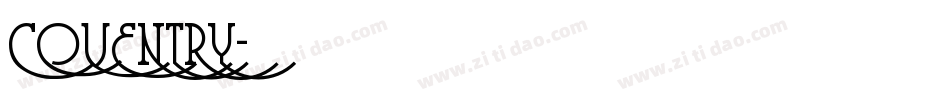 COVENTRY字体转换