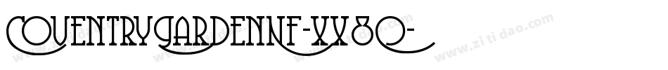 CoventryGardenNf-xx8O字体转换