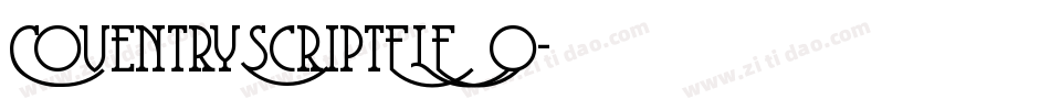 CoventryScriptFLF_0字体转换