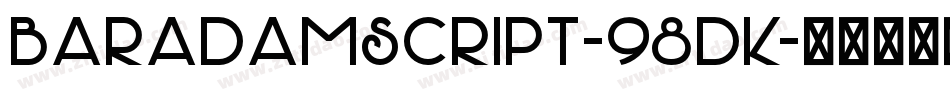 Baradamscript-98DK字体转换