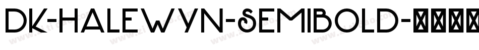 DK-Halewyn-SemiBold字体转换