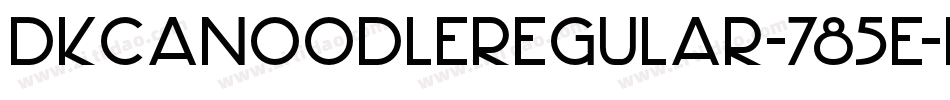 DkCanoodleRegular-785E字体转换
