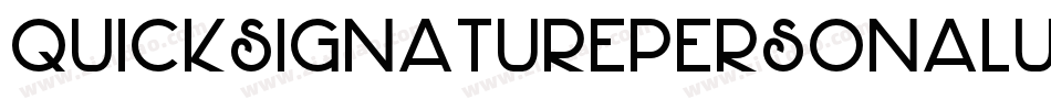 Quicksignaturepersonaluse-29DK字体转换
