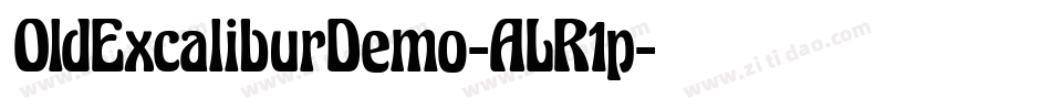 OldExcaliburDemo-ALR1p字体转换