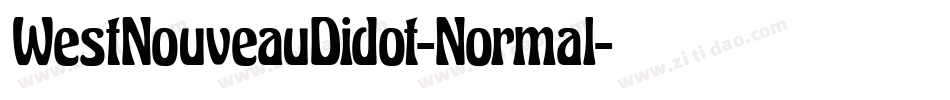 WestNouveauDidot-Normal字体转换