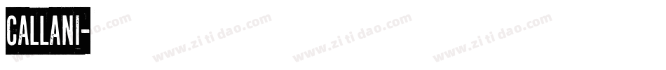 Callani字体转换