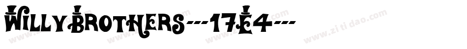 WillyBrothers-17E4字体转换