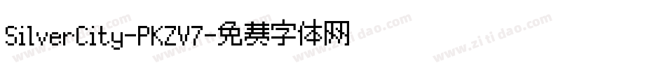 SilverCity-PKZV7字体转换