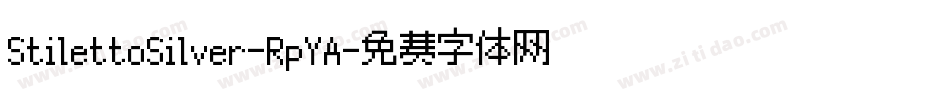 StilettoSilver-RpYA字体转换