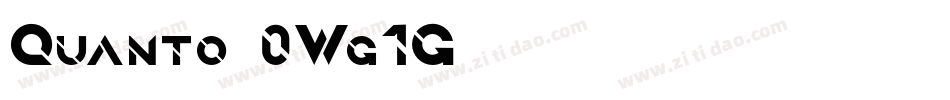 Quanto-0Wg1G字体转换