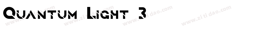 Quantum-Light-3字体转换