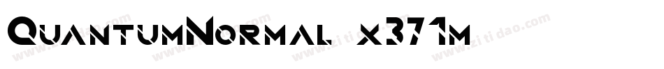QuantumNormal-x371m字体转换
