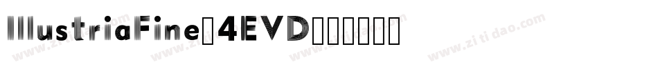 IllustriaFine-4EVD字体转换