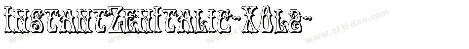 InstantZenItalic-XOl2字体转换