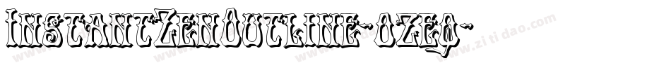 InstantZenOutline-ozeq字体转换