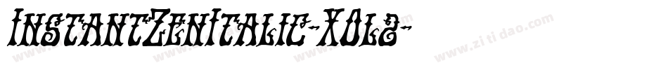 InstantZenItalic-XOl2字体转换