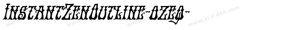 InstantZenOutline-ozeq字体转换