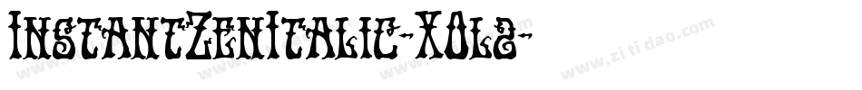 InstantZenItalic-XOl2字体转换