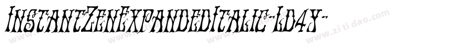 InstantZenExpandedItalic-Ld4y字体转换