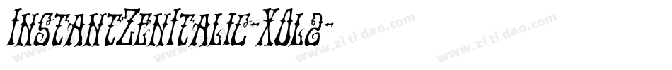 InstantZenItalic-XOl2字体转换