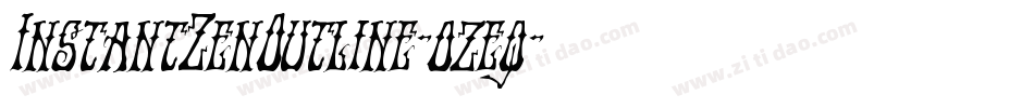 InstantZenOutline-ozeq字体转换