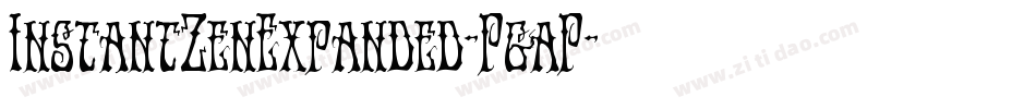 InstantZenExpanded-PgaP字体转换