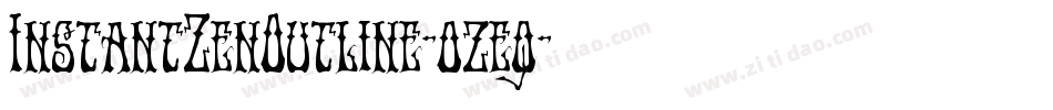 InstantZenOutline-ozeq字体转换