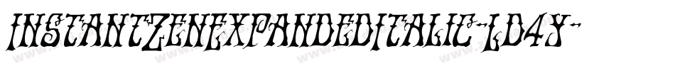 InstantZenExpandedItalic-Ld4y字体转换