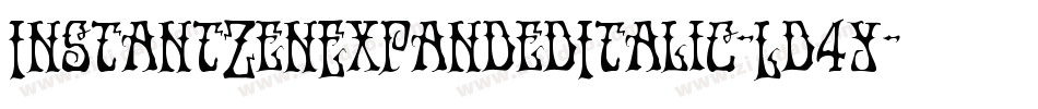 InstantZenExpandedItalic-Ld4y字体转换
