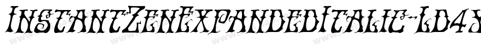 InstantZenExpandedItalic-Ld4y字体转换