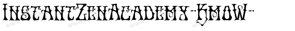 InstantZenAcademy-KmoW字体转换