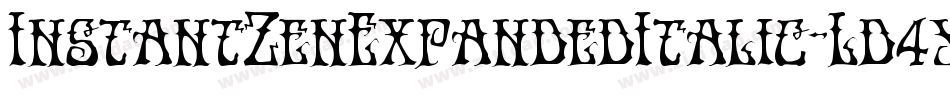 InstantZenExpandedItalic-Ld4y字体转换