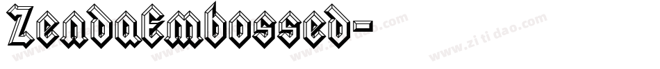 ZendaEmbossed字体转换