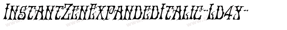 InstantZenExpandedItalic-Ld4y字体转换