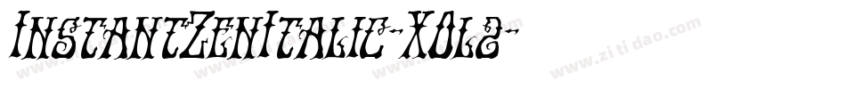 InstantZenItalic-XOl2字体转换