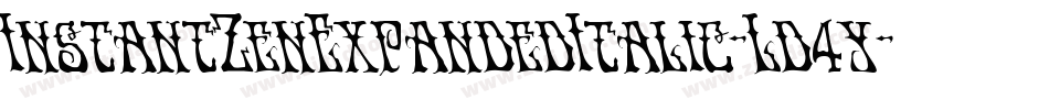 InstantZenExpandedItalic-Ld4y字体转换