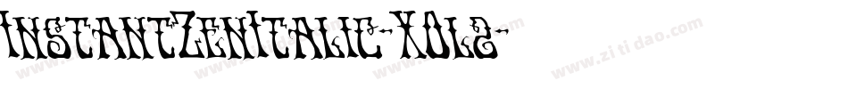 InstantZenItalic-XOl2字体转换