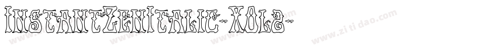 InstantZenItalic-XOl2字体转换