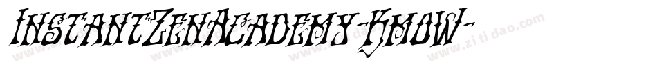InstantZenAcademy-KmoW字体转换