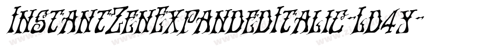 InstantZenExpandedItalic-Ld4y字体转换