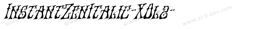 InstantZenItalic-XOl2字体转换