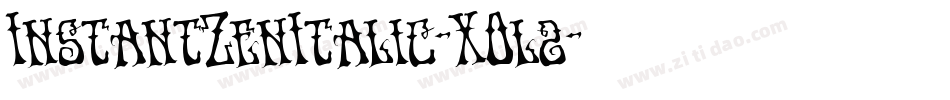 InstantZenItalic-XOl2字体转换