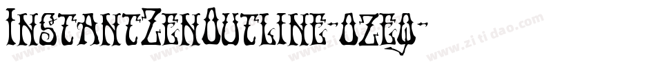 InstantZenOutline-ozeq字体转换